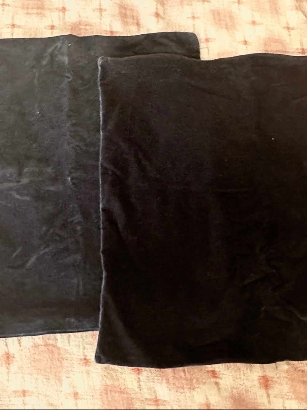 Lot lf 2 IKEA Velvet Navy Sanela Pillow Covers 20”